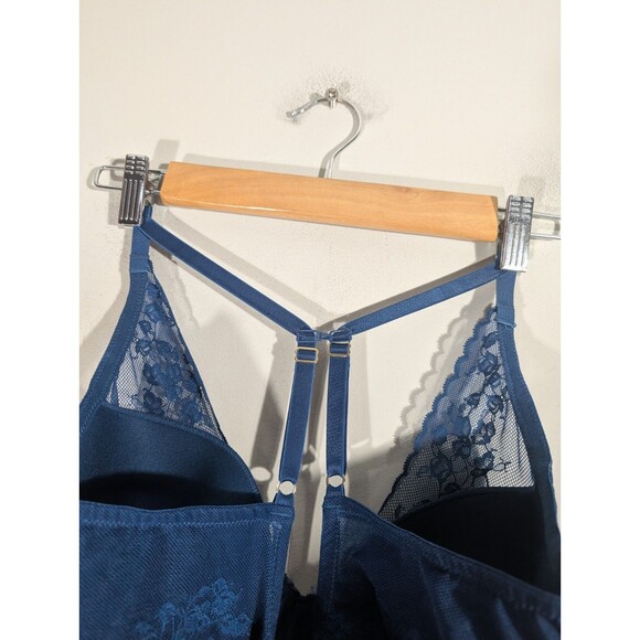 Natori Womens Teal Cherry Blossom Convertible Contour Underwire Bra Sz 36DD - Picture 4 of 11